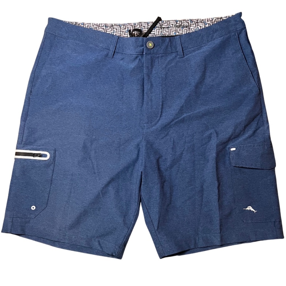 Island Active mens size 38 dry fit blue active shorts